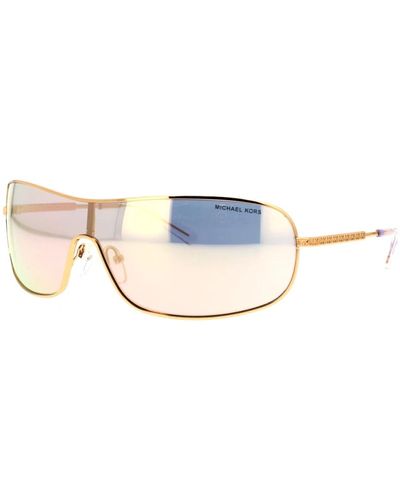 Michael Kors Luxuriöse rechteckige sonnenbrille - Gelb