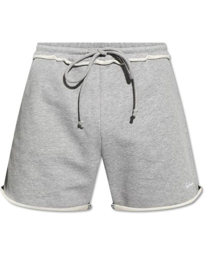 Balmain Shorts mit logo - Grau