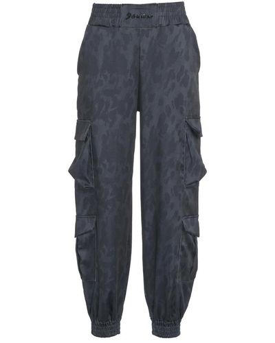 DISCLAIMER Wide Trousers - Blue