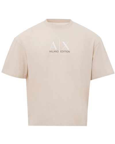 Armani Exchange T-Shirts - Natural