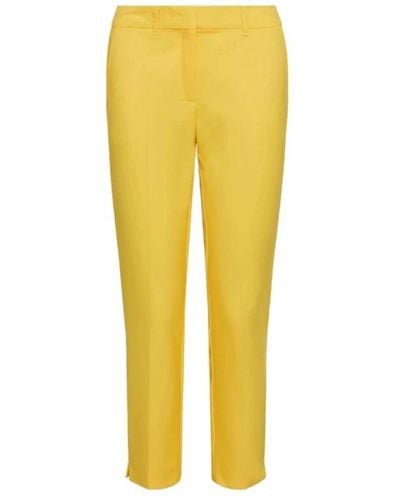 Marella Cropped Trousers - Yellow