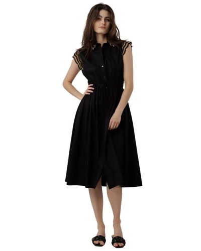 Twin Set Midi Dresses - Black