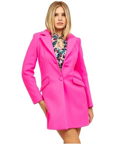 Silvian Heach Single-Breasted Coats - Pink