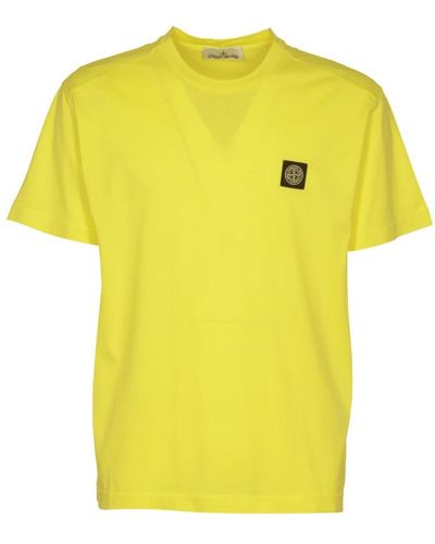 Stone Island T-Shirts - Yellow