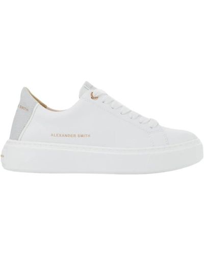 Alexander Smith Sneakers donna bianche argento london - Bianco