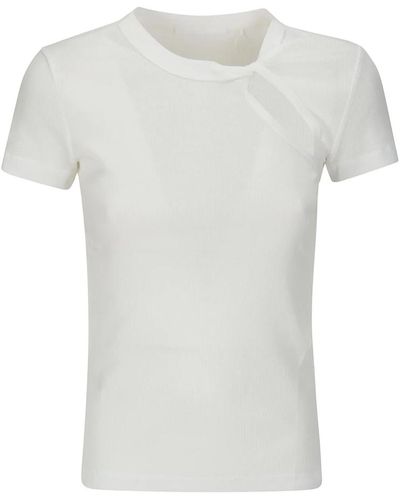 Helmut Lang Base rib t-shirt - Blanco