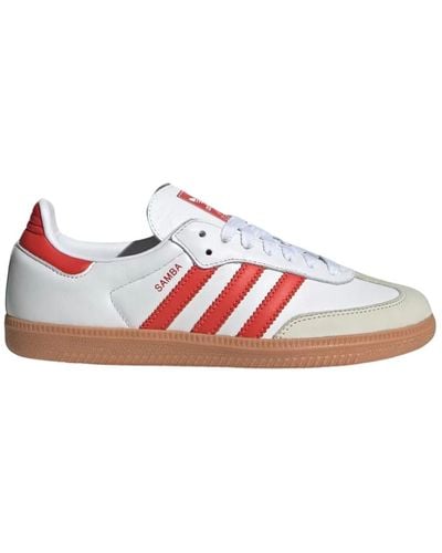 adidas Originals Handball spezial sneakers blancas - Rojo