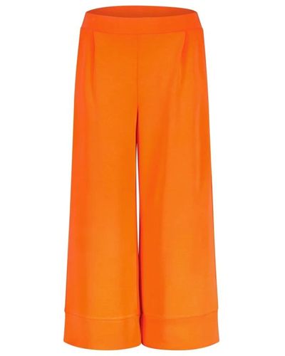 Rich & Royal Trousers > wide trousers - Orange