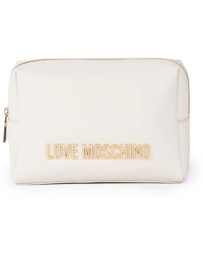 Love Moschino Toilet Bags - White