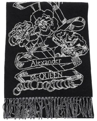 Alexander McQueen Bunt bedrucktes t-shirt - Schwarz