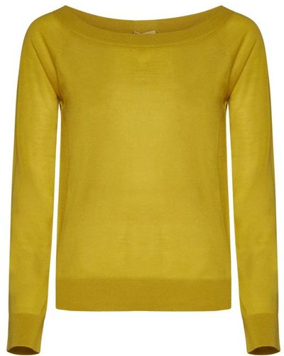 Semicouture Round-Neck Knitwear - Green
