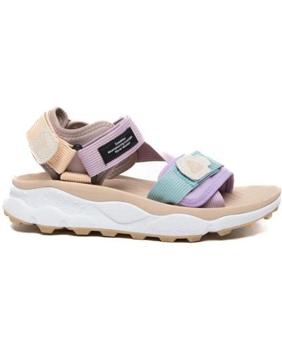 Flower Mountain Shoes > sandals > flat sandals - Blanc