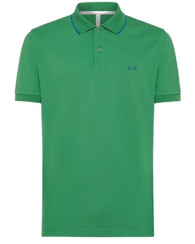 Sun 68 Polo Shirts - Green