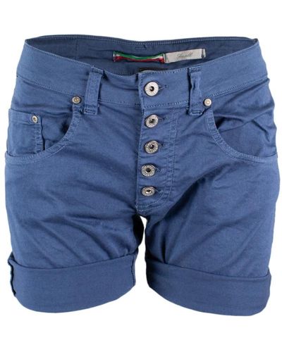 Please Denim shorts - Blu