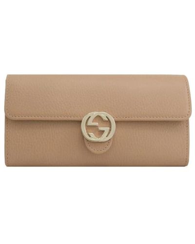 Gucci Leather Texture Wallet - Natur