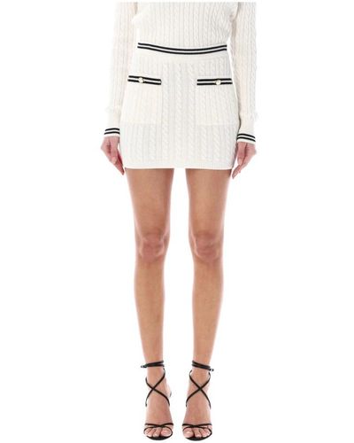 Alessandra Rich Short Skirts - White