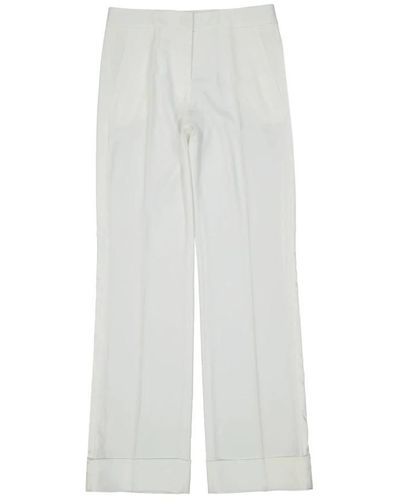 Blanca Vita Wide Trousers - White