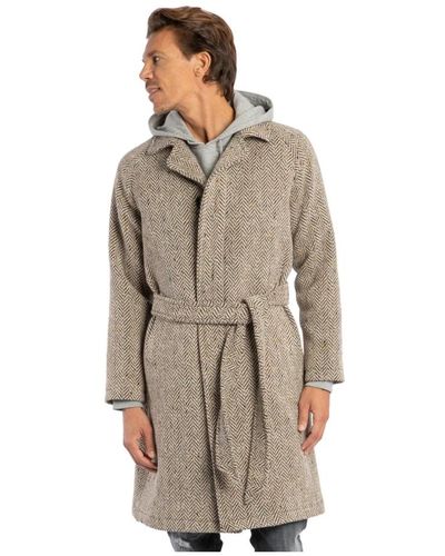 Tagliatore Coats > belted coats - Marron