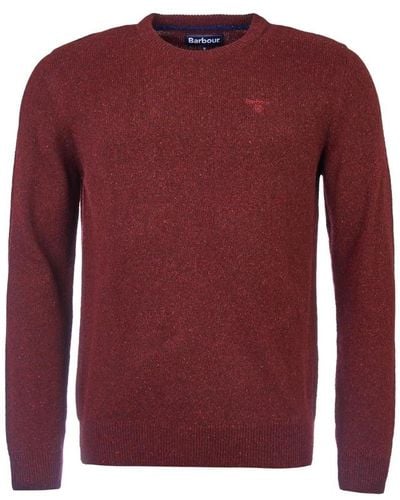 Barbour Round-Neck Knitwear - Red