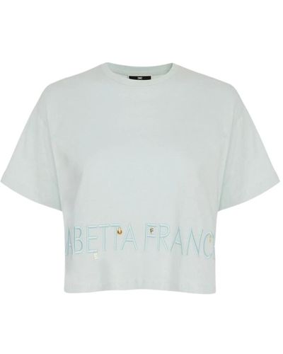Elisabetta Franchi T-Shirts - Blue