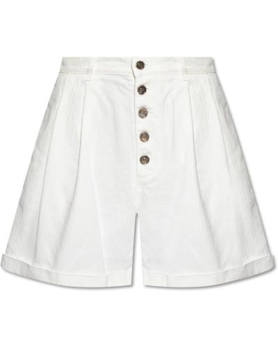 Etro Pantalones cortos de talle alto - Blanco