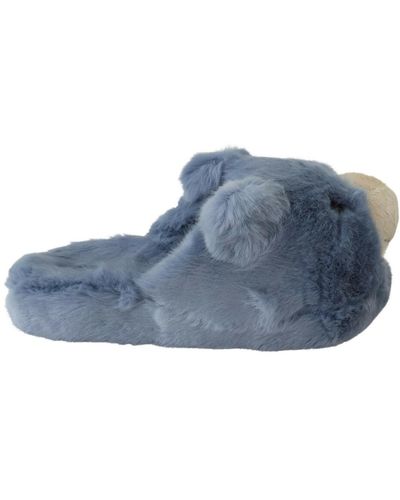 Dolce & Gabbana Teddy bear slippers - Bleu