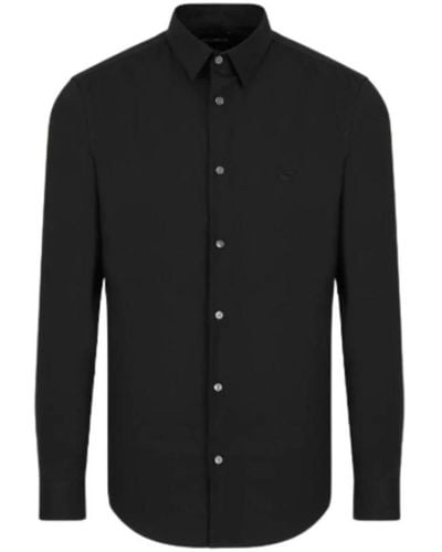Emporio Armani Formal Shirts - Black