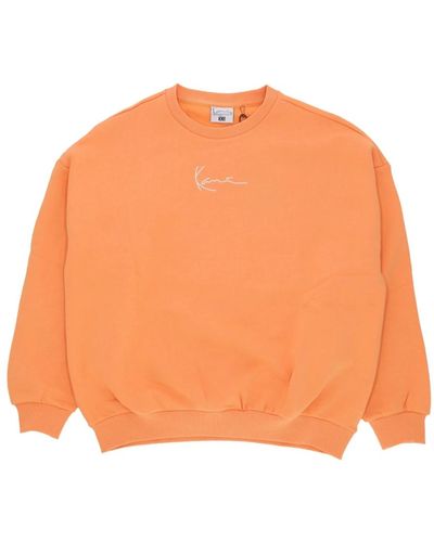 Karlkani Diner crewneck sweatshirt streetwear - Orange