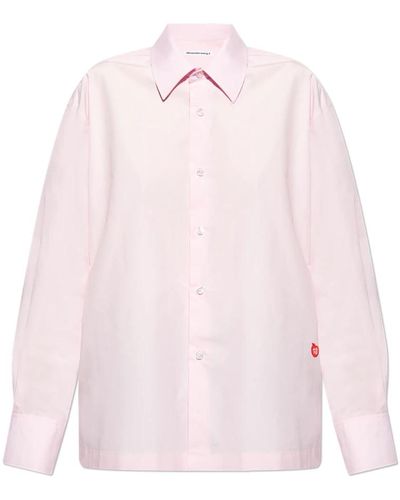 T By Alexander Wang Camisa con parche - Rosa
