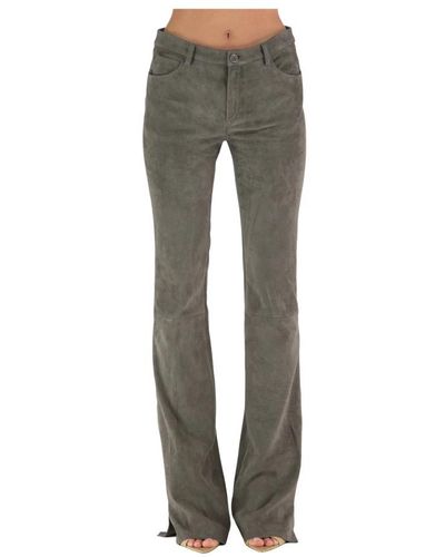 DROMe Straight Trousers - Grey