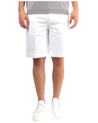 Michael Coal Weiße bermuda shorts regular fit baumwolle