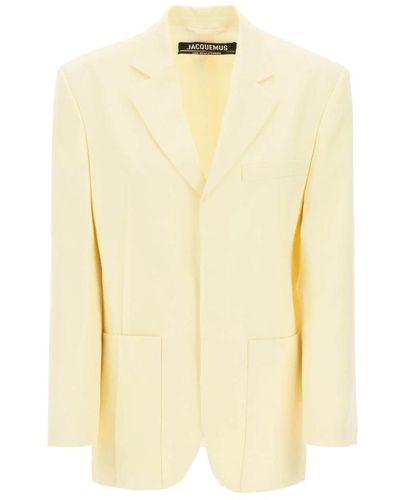 Jacquemus Single breasted jacket for men - Giallo