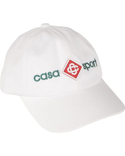 Casablancabrand Sport icon bestickte kappe - Weiß