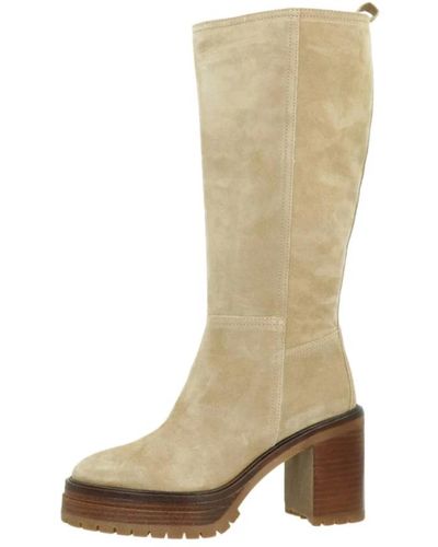 Alpe Over-knee boots - Natur