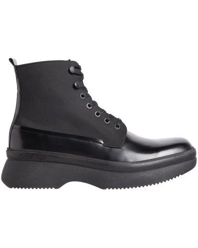 Calvin Klein Shoes > boots > lace-up boots - Noir