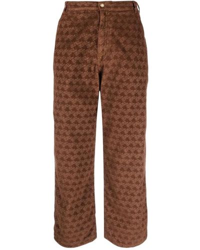 ERL Straight Pants - Brown