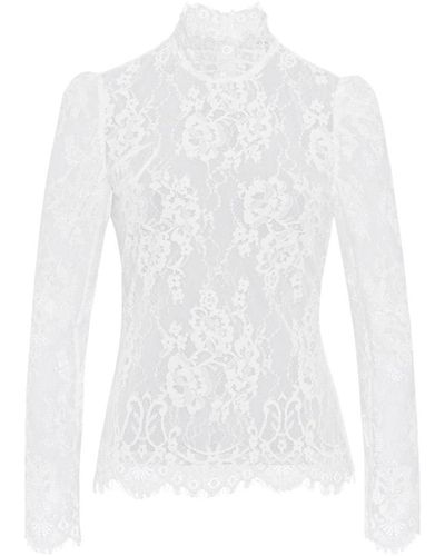 IVY & OAK Elegante blusa in pizzo con colletto - Bianco