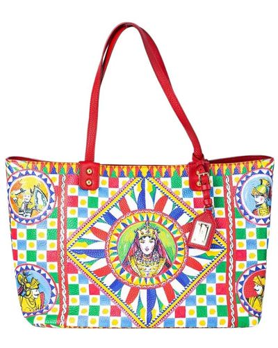 Dolce & Gabbana Tote Bags - Red