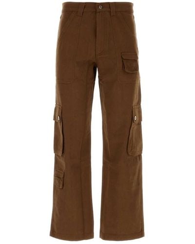 GIMAGUAS Pantaloni cargo in cotone marrone