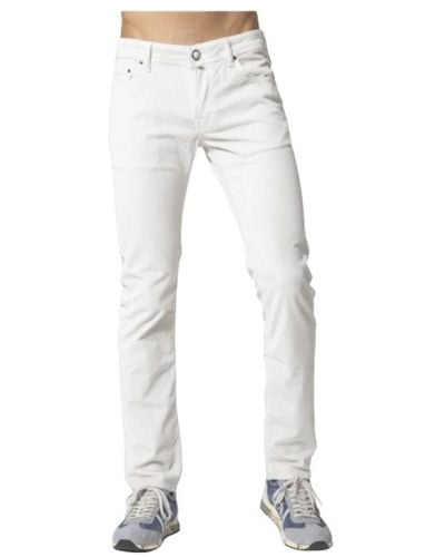 Jacob Cohen Slim fit corduroy jeans - Bianco