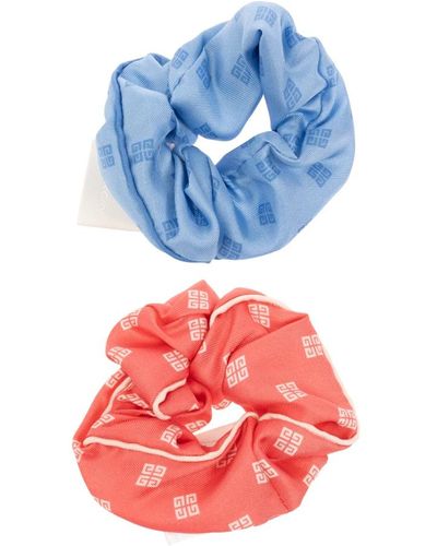 Givenchy Set di scrunchie di seta - Blu
