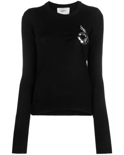 Coperni Round-Neck Knitwear - Black