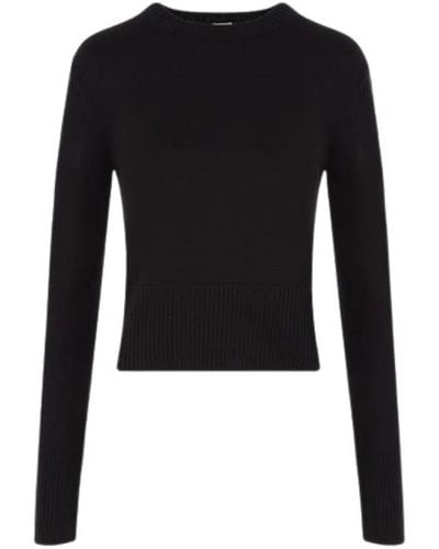 Totême Round-Neck Knitwear - Black