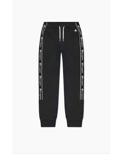 Champion Pantalos - Nero Rib Manschette Ptts - Schwarz