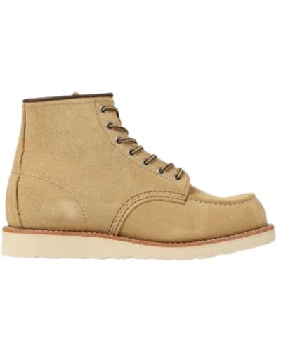 Red Wing Lace-Up Boots - Natural