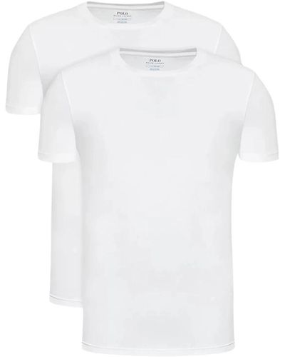 Ralph Lauren 2er-pack stretch t-shirts - weiß