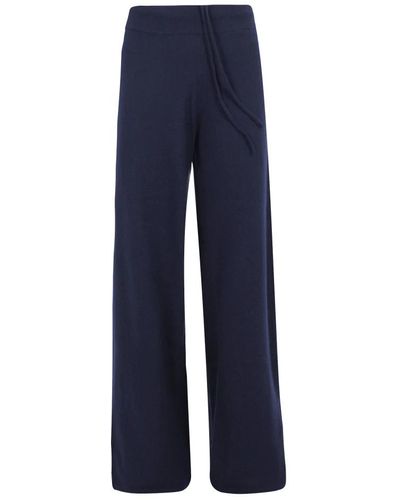 Lisa Yang Trousers > wide trousers - Bleu