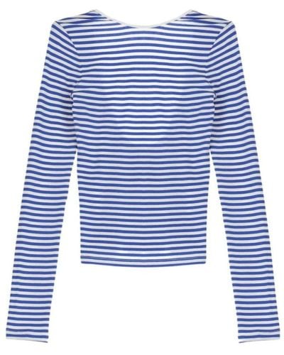 Imperial Long Sleeve Tops - Blue