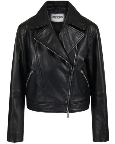 Iceberg Leather jackets - Negro