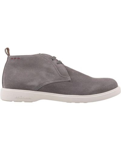 Kiton Lace-Up Boots - Gray